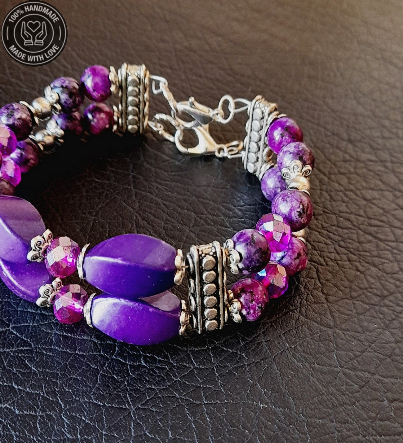 2 Sıralı Jasper Denge, Güç Ve Nazardan Korunma Bilekliği