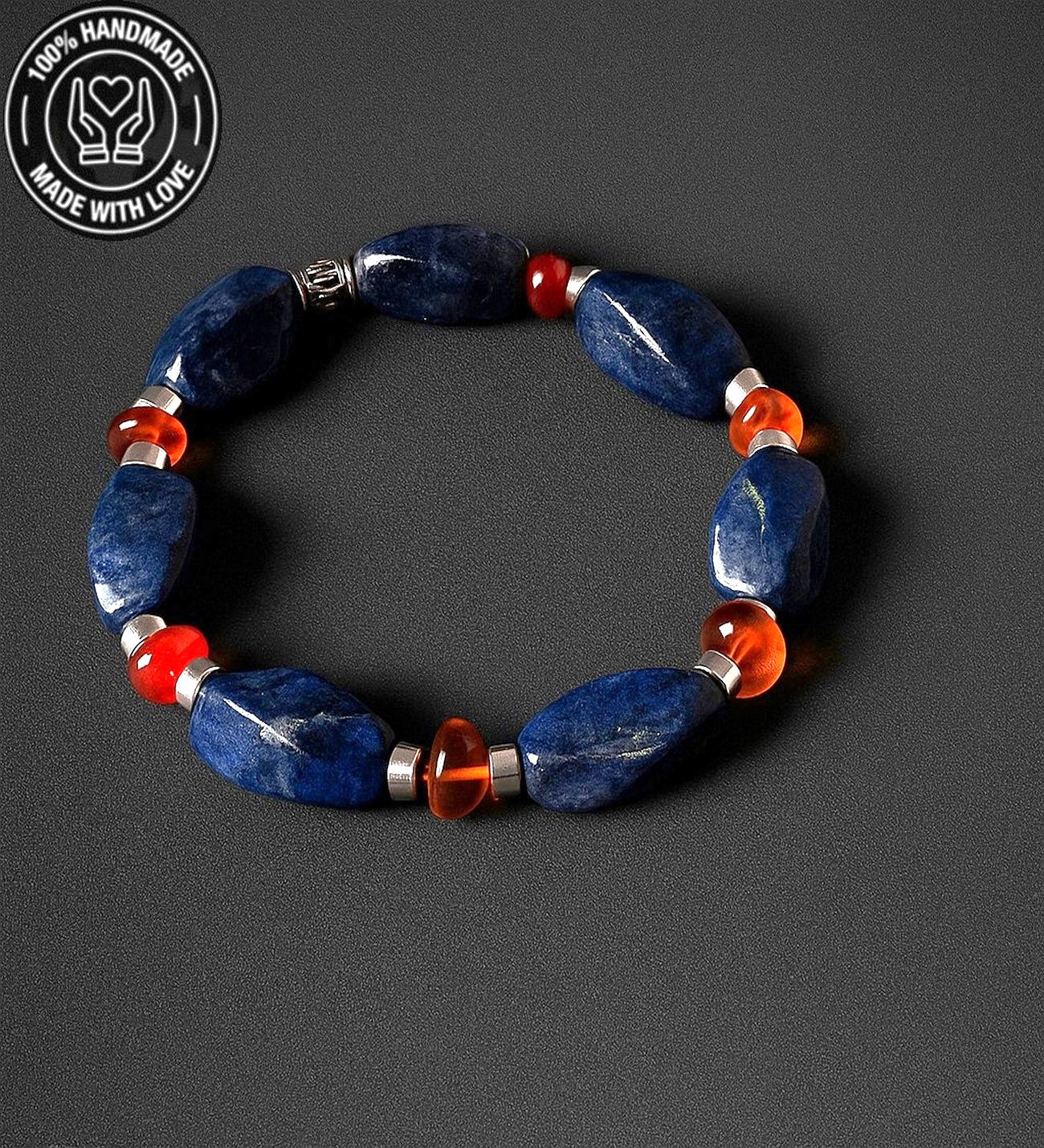 Lapis Kehribar Pozitif Enerji, Netlik Ve Bilgelik Bilekliği