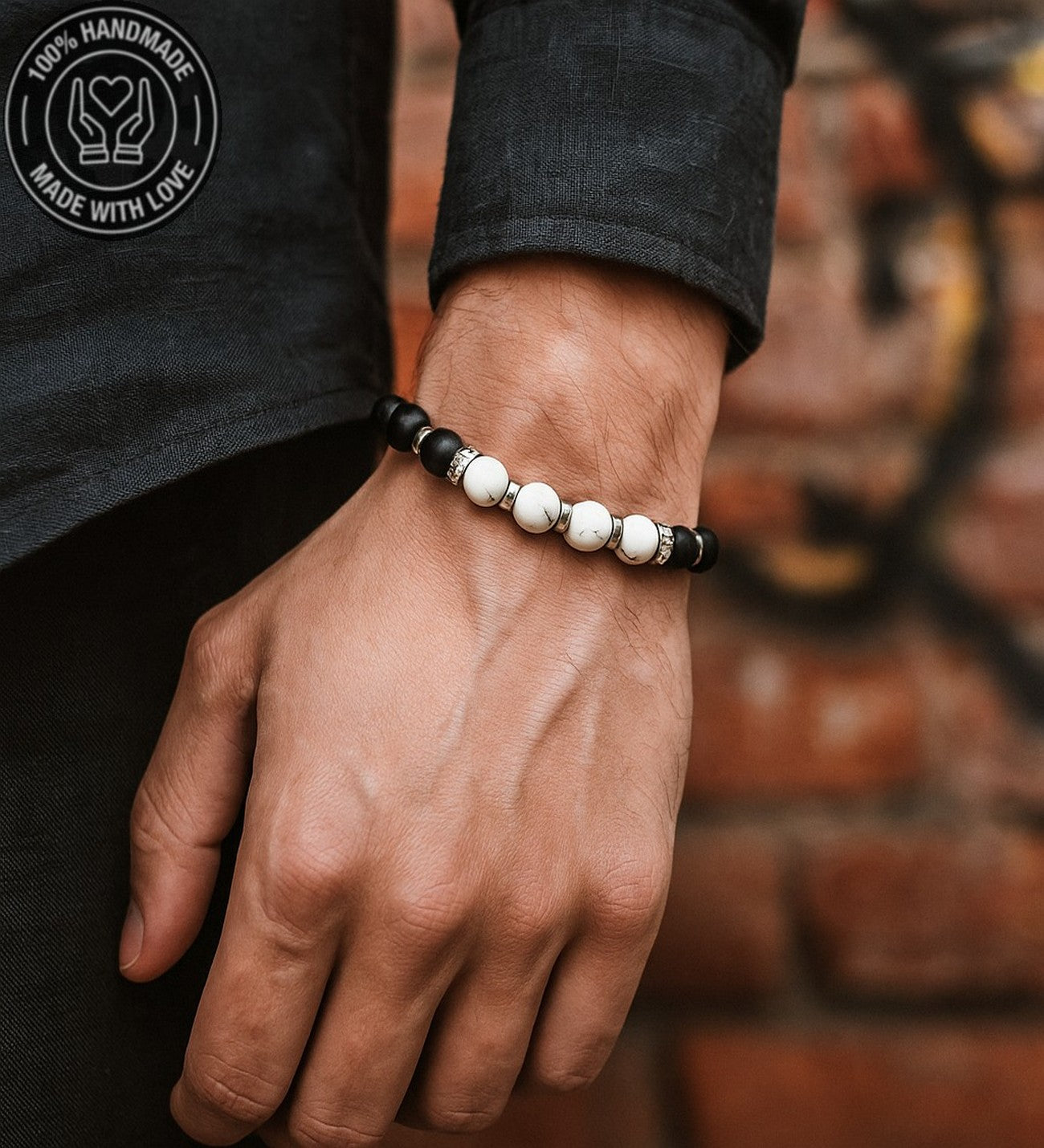 Havlit Oniks Hematit Nazara Karşı Etkili Sakinlik Ve Huzur Bilekliği