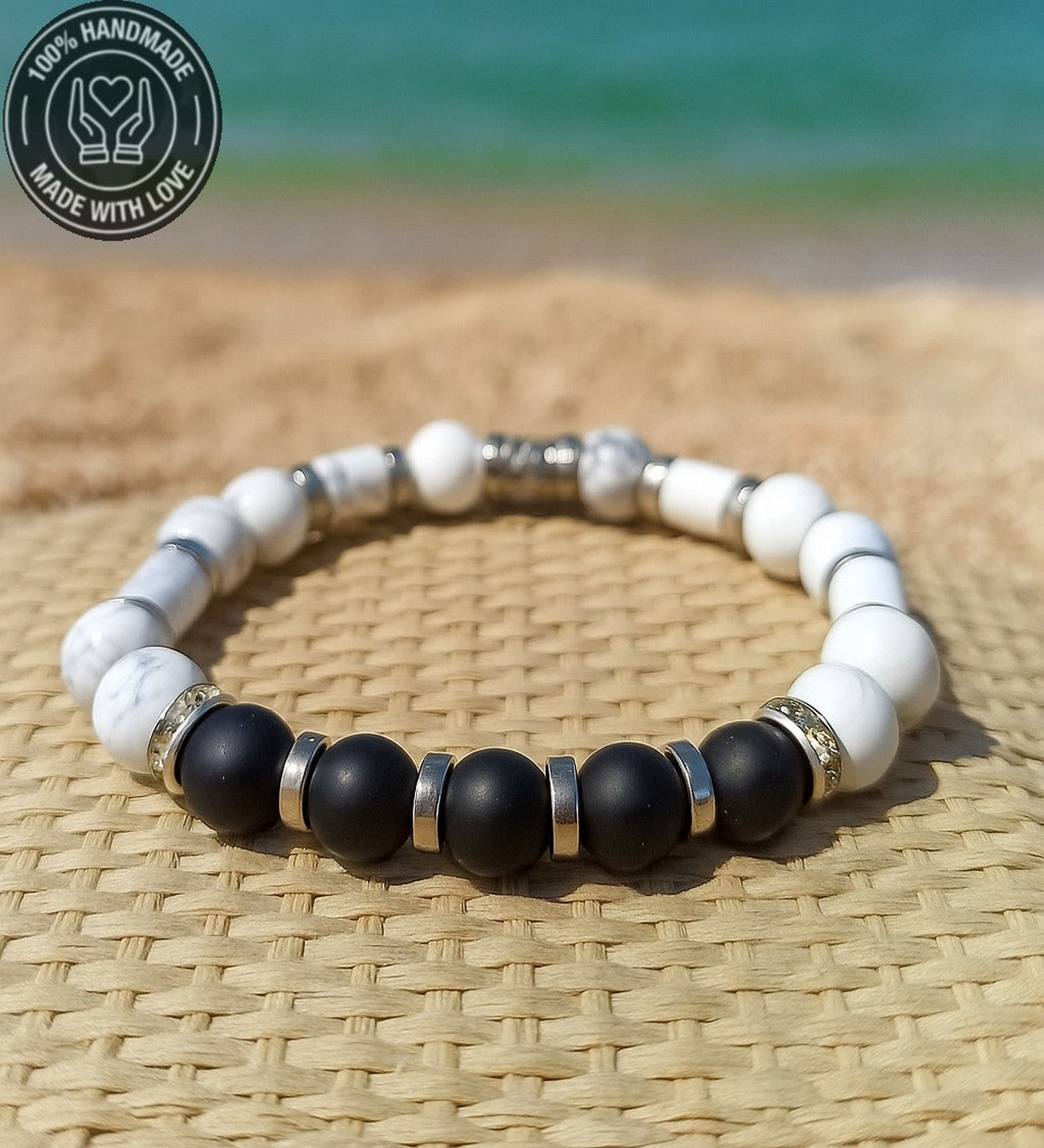 Havlit Oniks Hematit Huzur Sakinlik Ve Nazara Karşı Koruma Bilekliği