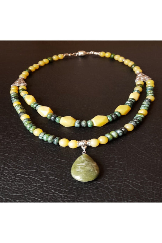 Zebercet Jasper Kolye , Içsel Gücünüzü Keşfedin Ve Bolluğu Çekin