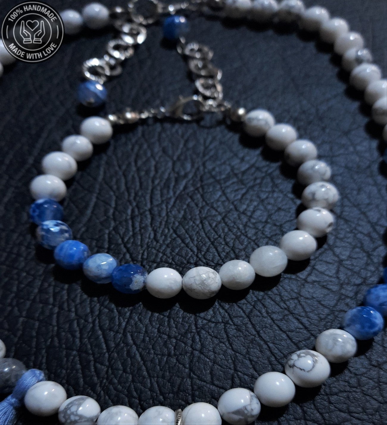 Havlit Akik Huzur Ve Iletişim Kolye Bileklik Seti