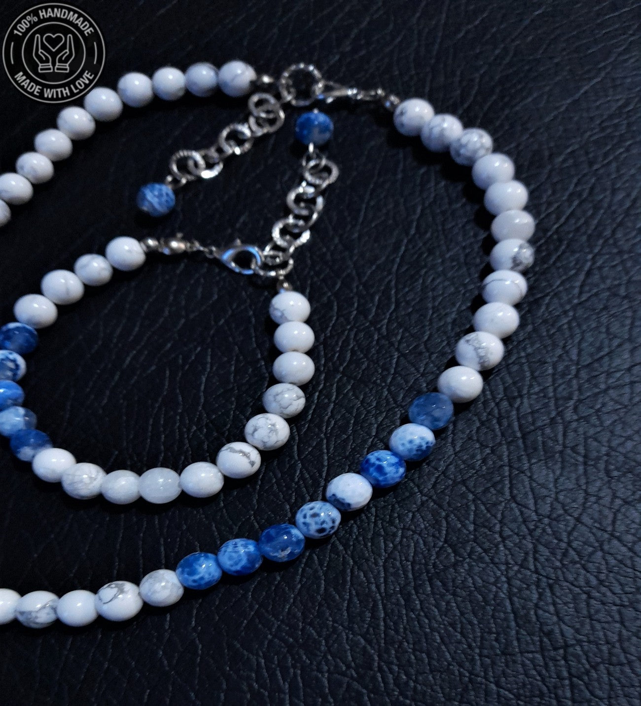 Havlit Akik Huzur Ve Iletişim Kolye Bileklik Seti