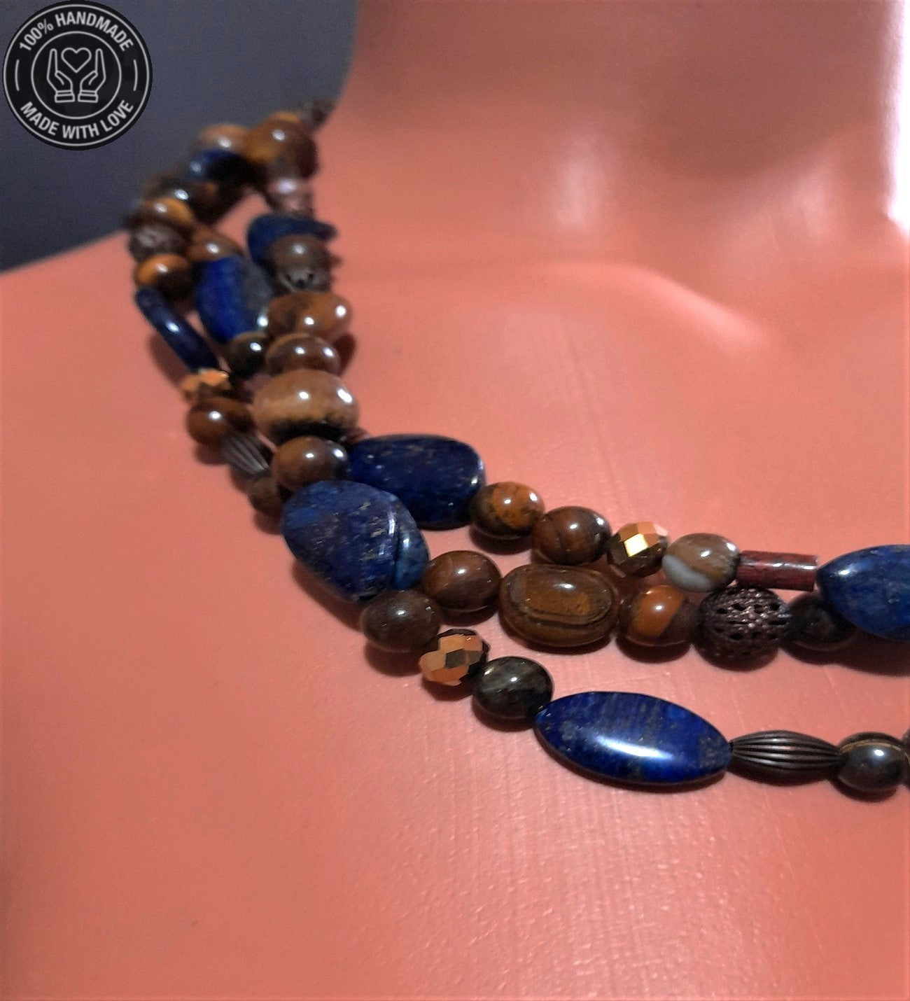 Lapis Kaplan Gözü Odaklanma, Cesaret Ve Nazardan Koruma Kolyesi