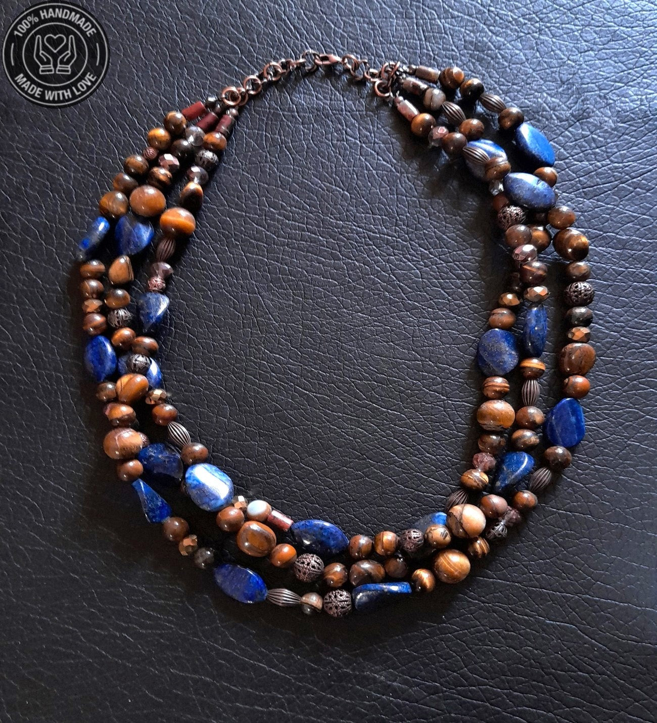 Lapis Kaplan Gözü Odaklanma, Cesaret Ve Nazardan Koruma Kolyesi