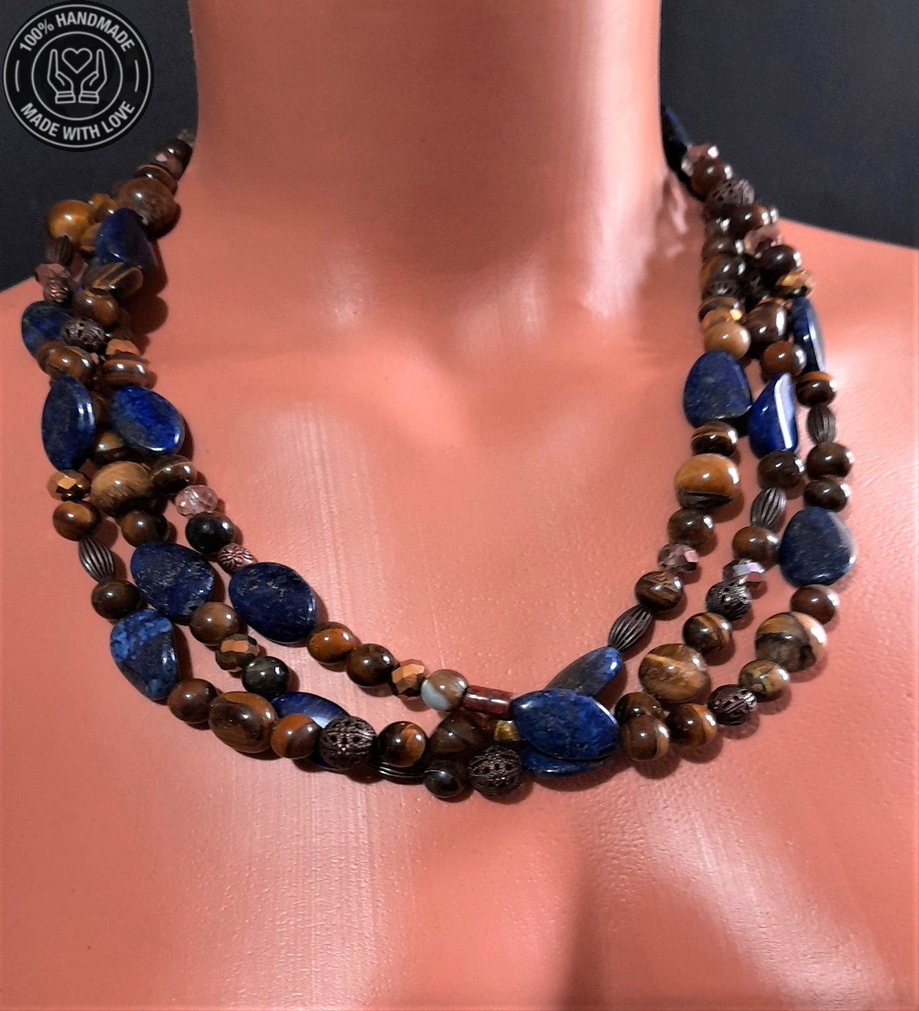 Lapis Kaplan Gözü Odaklanma, Cesaret Ve Nazardan Koruma Kolyesi