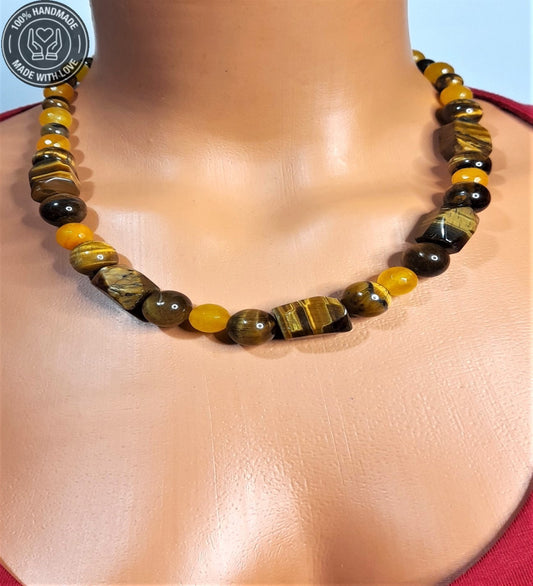 Kaplan Gözü Ceyt Nazara Karşı Koruma Ve Cesaret Kolye Bileklik Seti