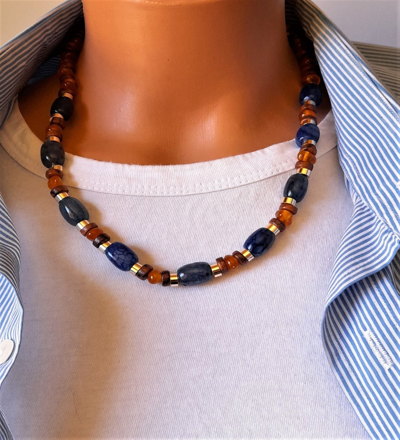 Akik Kehribar Ud Ağacı Nazar Ve Koruması Kolye Bileklik Seti