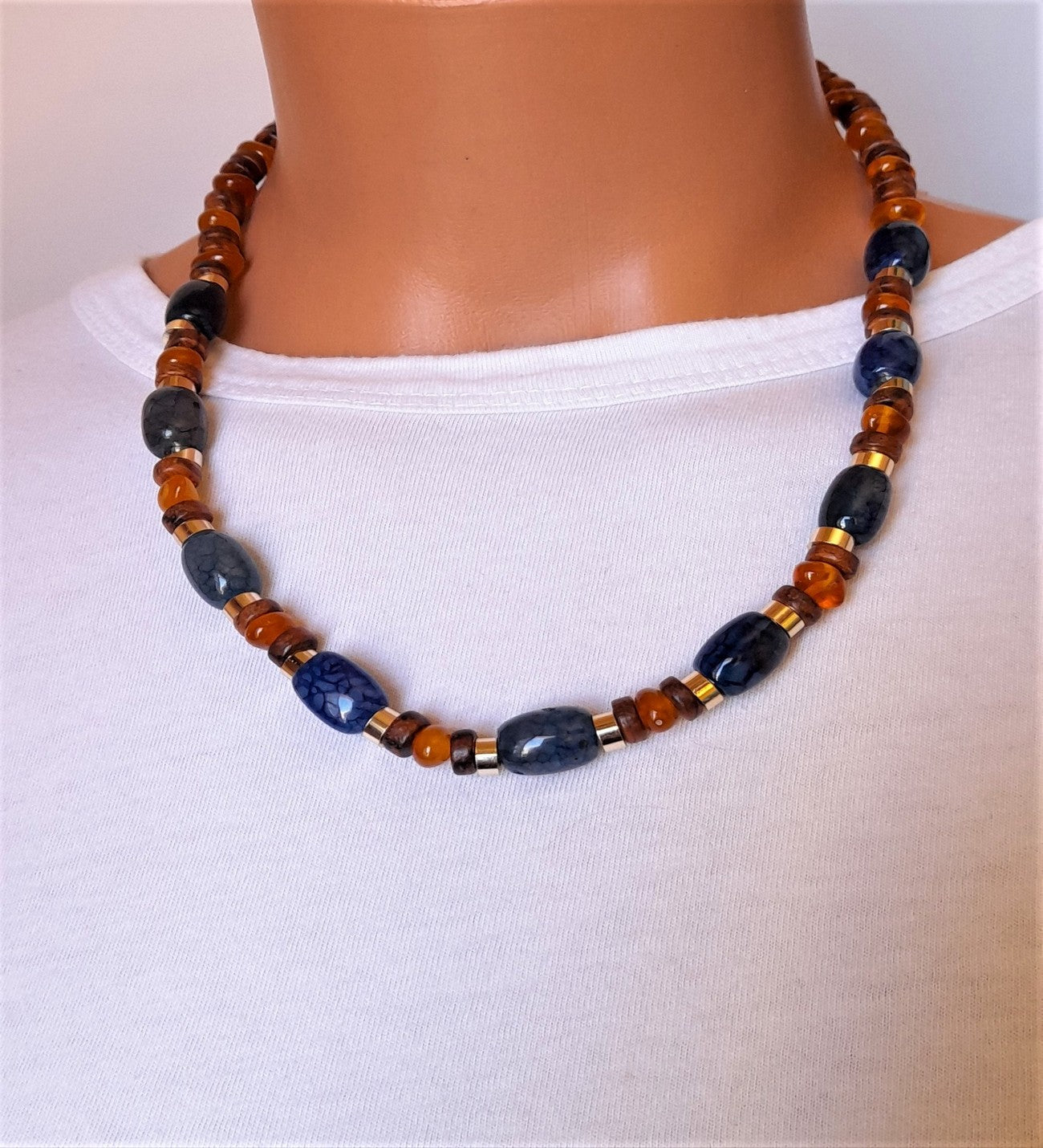 Akik Kehribar Ud Ağacı Nazar Ve Koruması Kolye Bileklik Seti