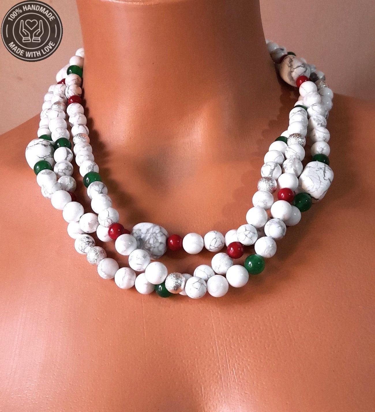 Havlit 3 Sıralı Pozitif Enerji Şifa Ve Denge Için Premium Kolye