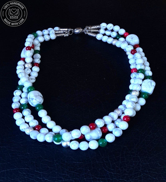 Havlit 3 Sıralı Pozitif Enerji Şifa Ve Denge Için Premium Kolye