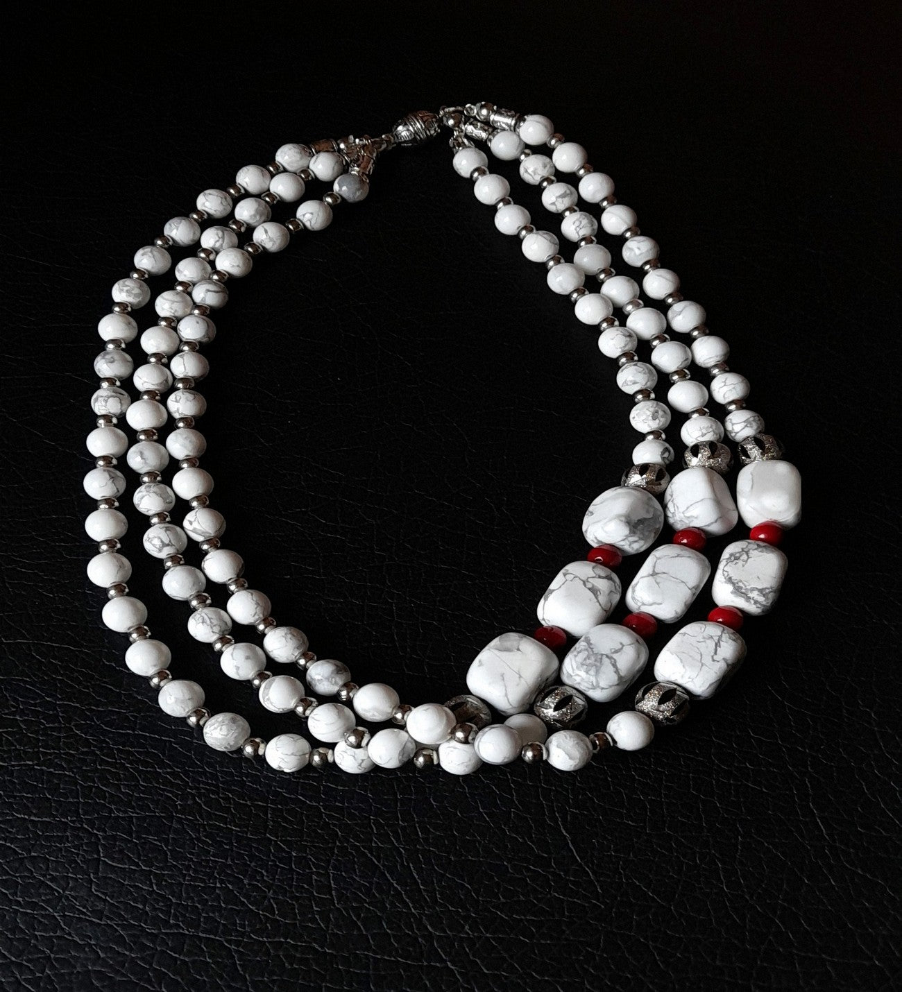 Premium Serisi 3 Sıralı Havlit Pozitif Enerji Hafıza Güçlendirme Ve Iç Huzur Kolyesi