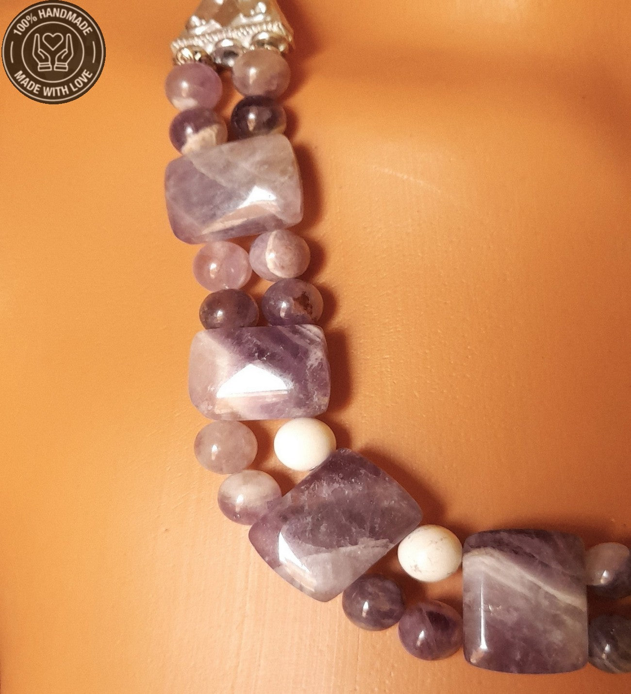 Premium Serisi Özel Tasarım Ametist Ruhsal Uyanış Denge Ve Şifa Kolye Bileklik Seti