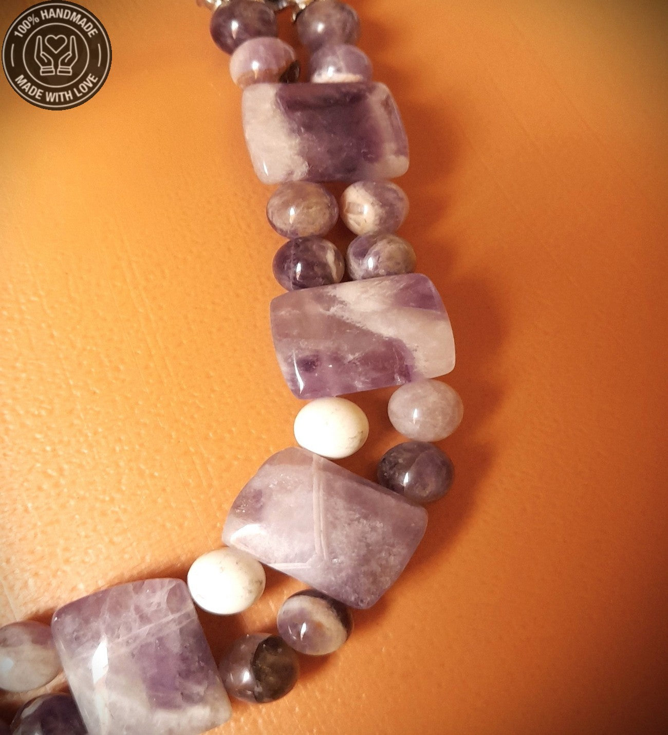 Premium Serisi Özel Tasarım Ametist Ruhsal Uyanış Denge Ve Şifa Kolye Bileklik Seti