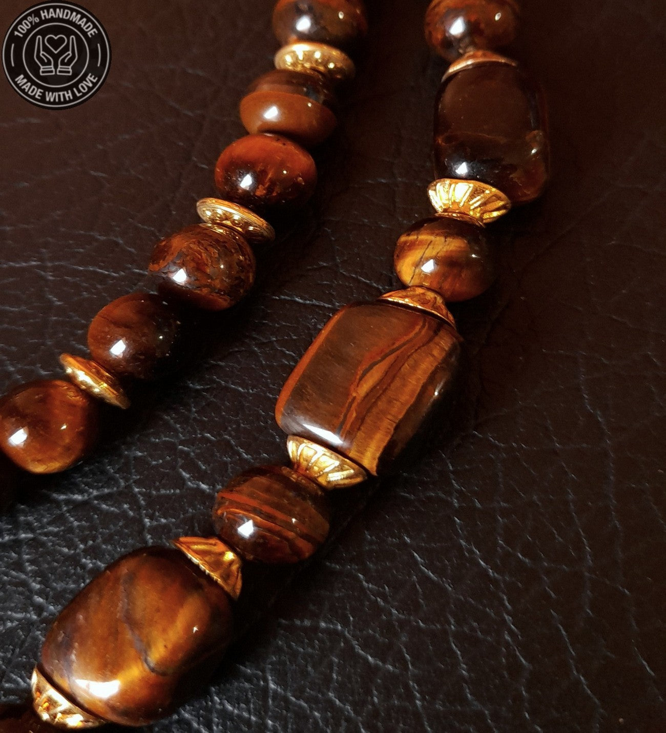 Kaplan Gözü 2 Sıralı Odaklanma Ve Nazardan Koruma Kolye Bileklik Seti