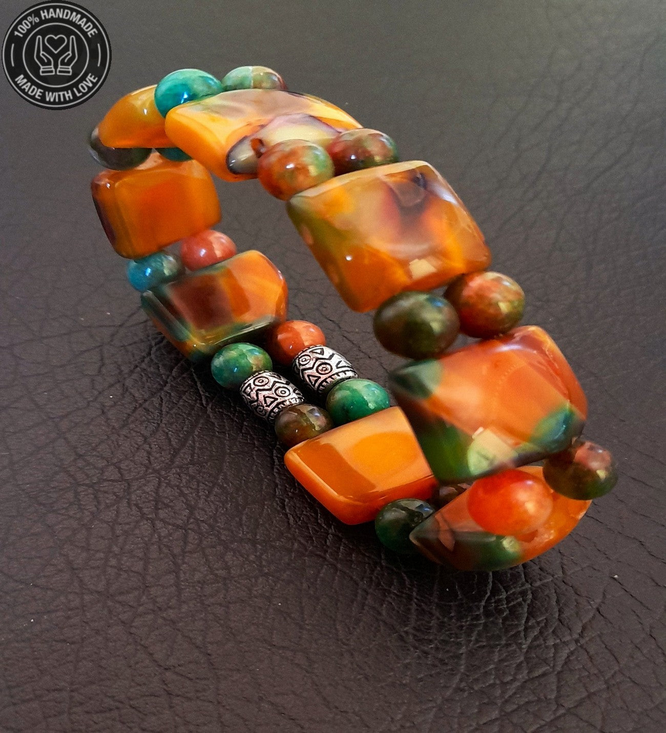 Akik Iki Sıralı Negatif Enerji Ve Nazardan Koruyan Premium Bileklik