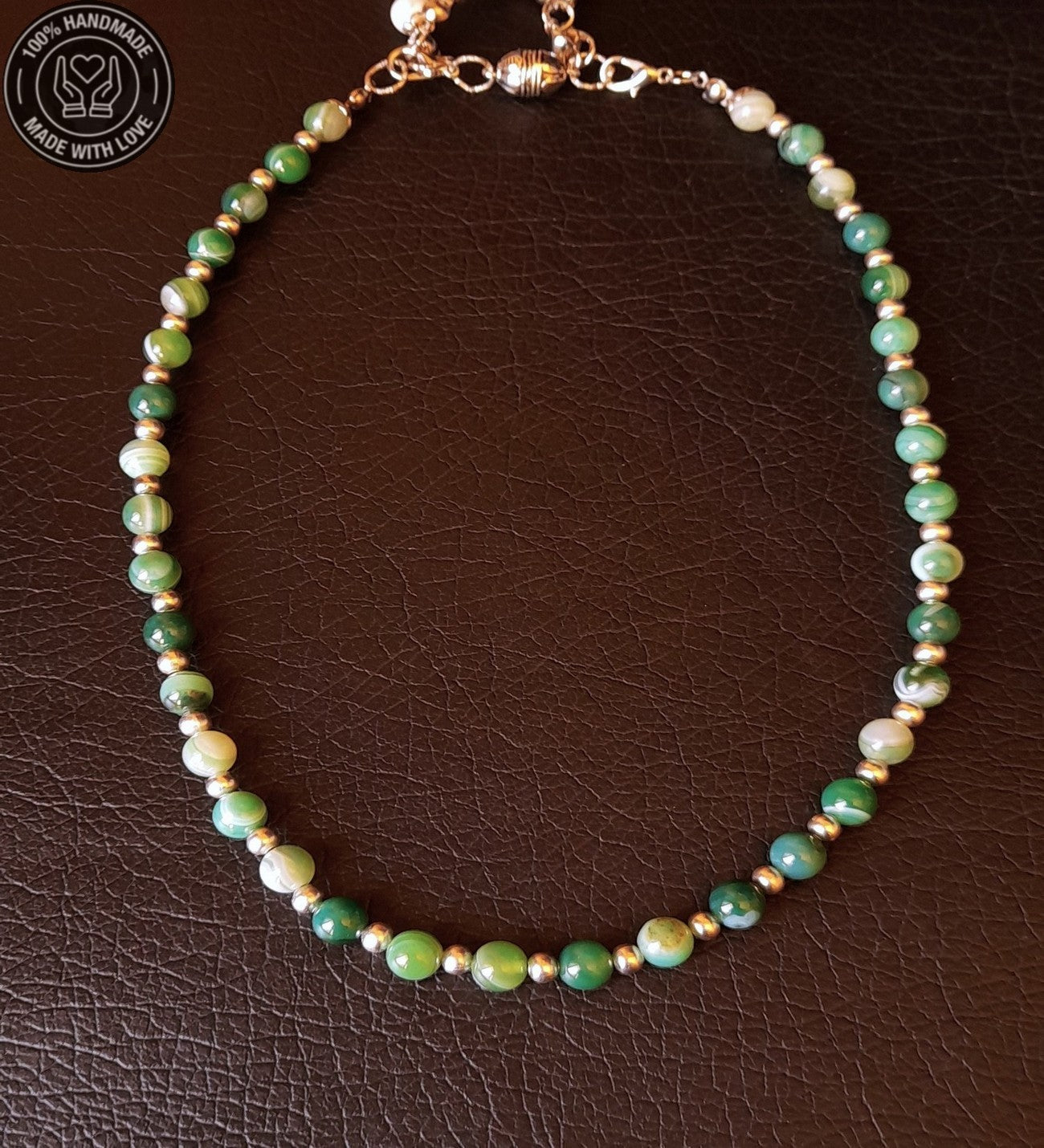 Havlit Kuvars Akik 3 Sıralı Ayrılabilen Stres Azaltma Ve Nazar Koruması Premium Kolye