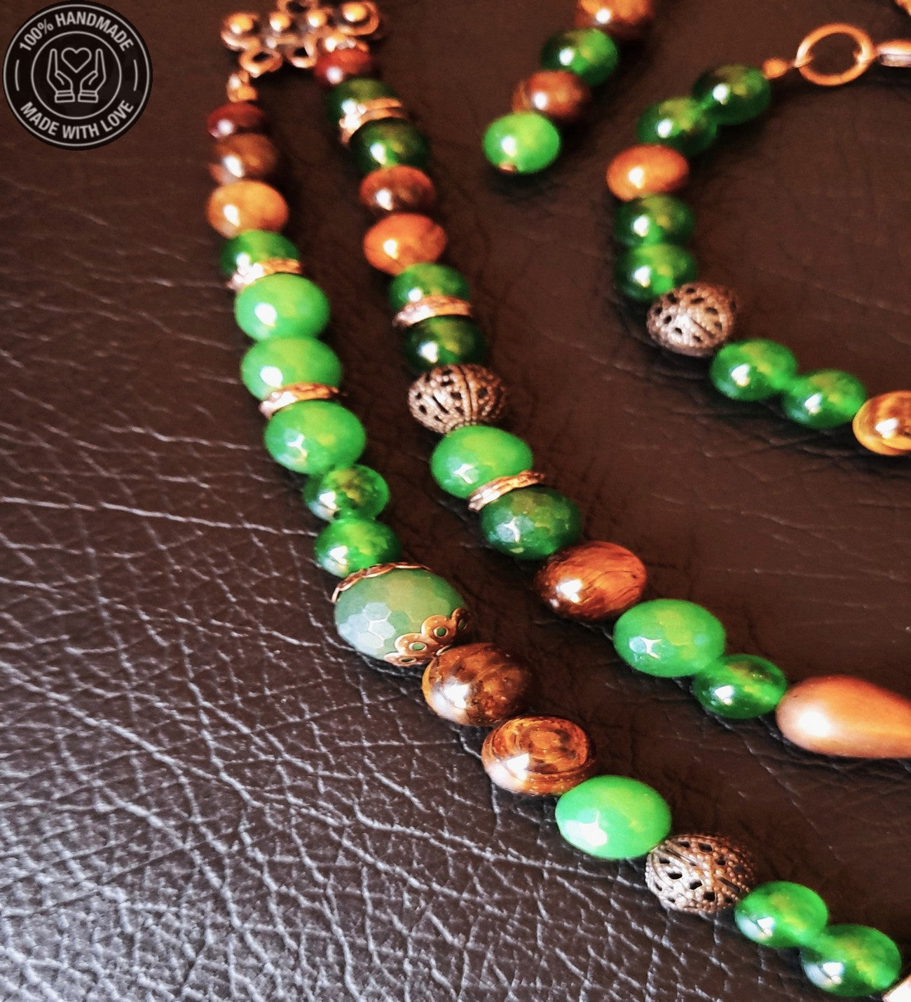 Ceyt Ve Kaplan Gözü Denge, Uyum Ve Şifa Takı Seti