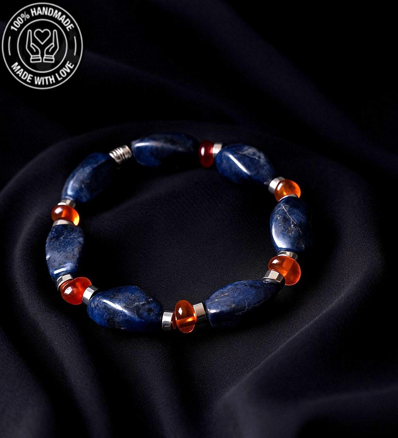 Lapis Kehribar Pozitif Enerji, Netlik Ve Bilgelik Bilekliği