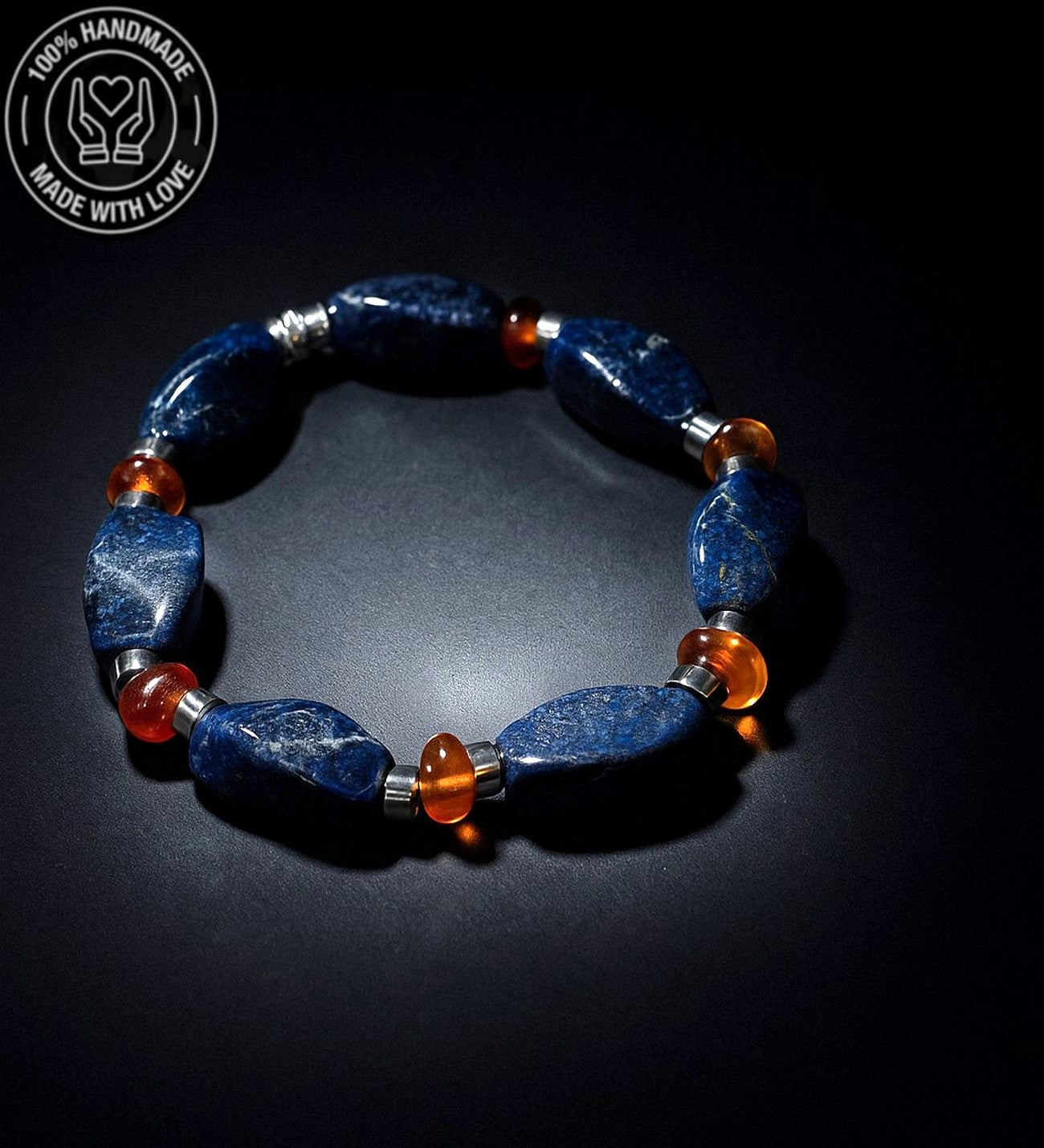 Lapis Kehribar Pozitif Enerji, Netlik Ve Bilgelik Bilekliği