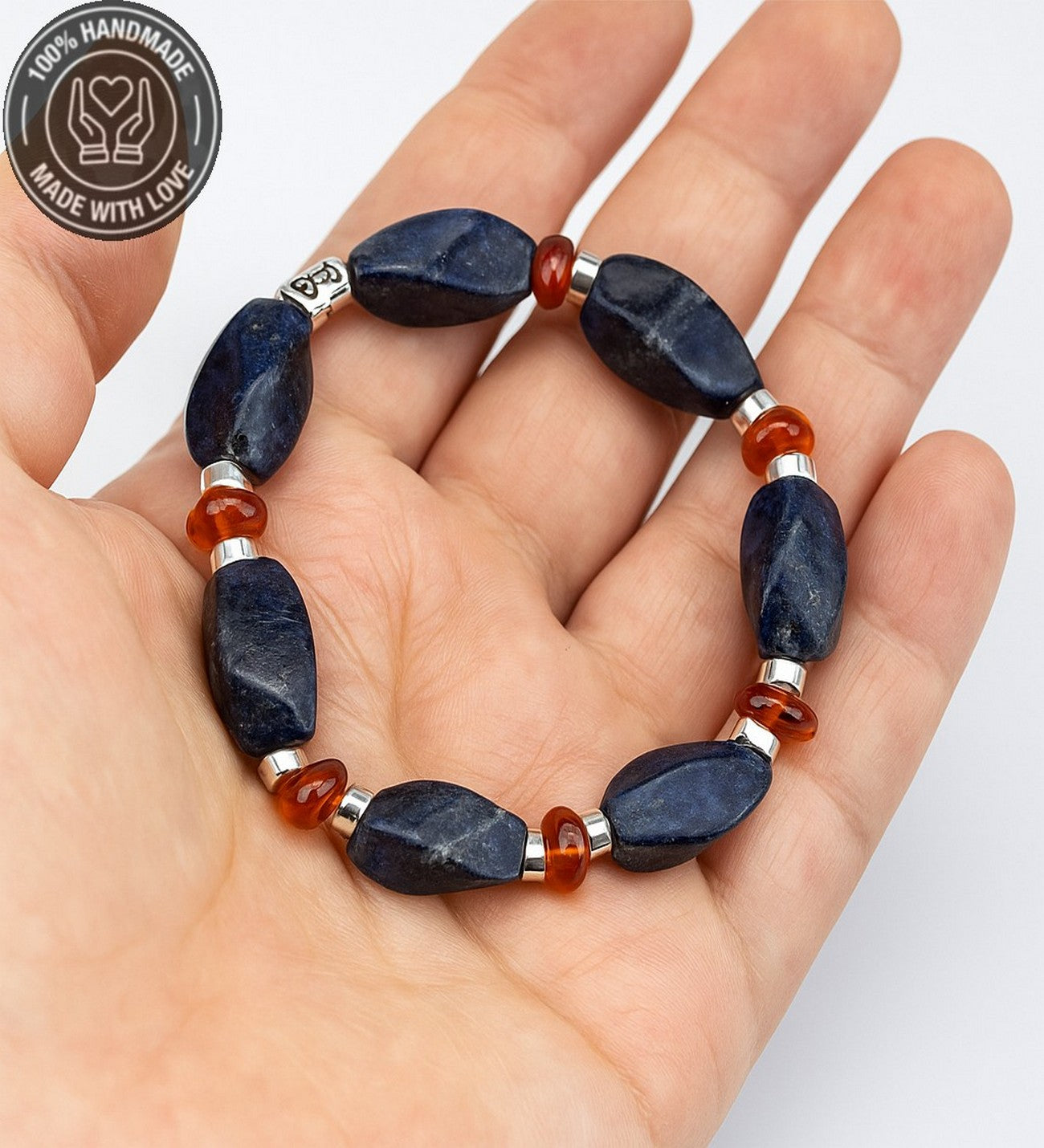 Lapis Kehribar Pozitif Enerji, Netlik Ve Bilgelik Bilekliği