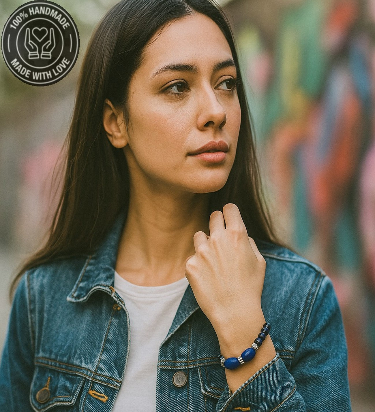 Lacivert Kaplan Gözü Akik Nazara Karşı Etkili Kararlılık, Özgüven Veren Bileklik