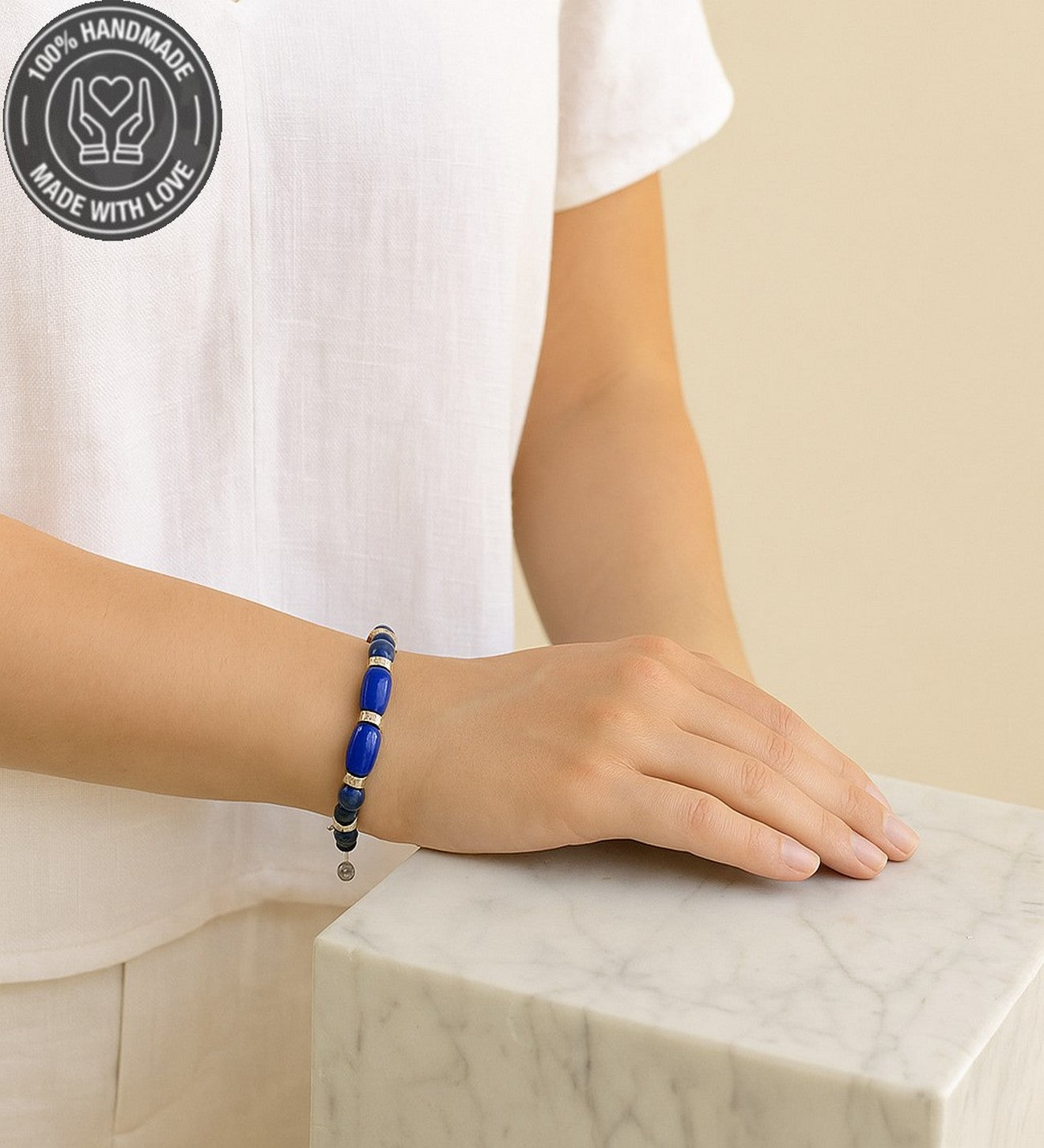 Lacivert Kaplan Gözü Akik Nazara Karşı Etkili Kararlılık, Özgüven Veren Bileklik