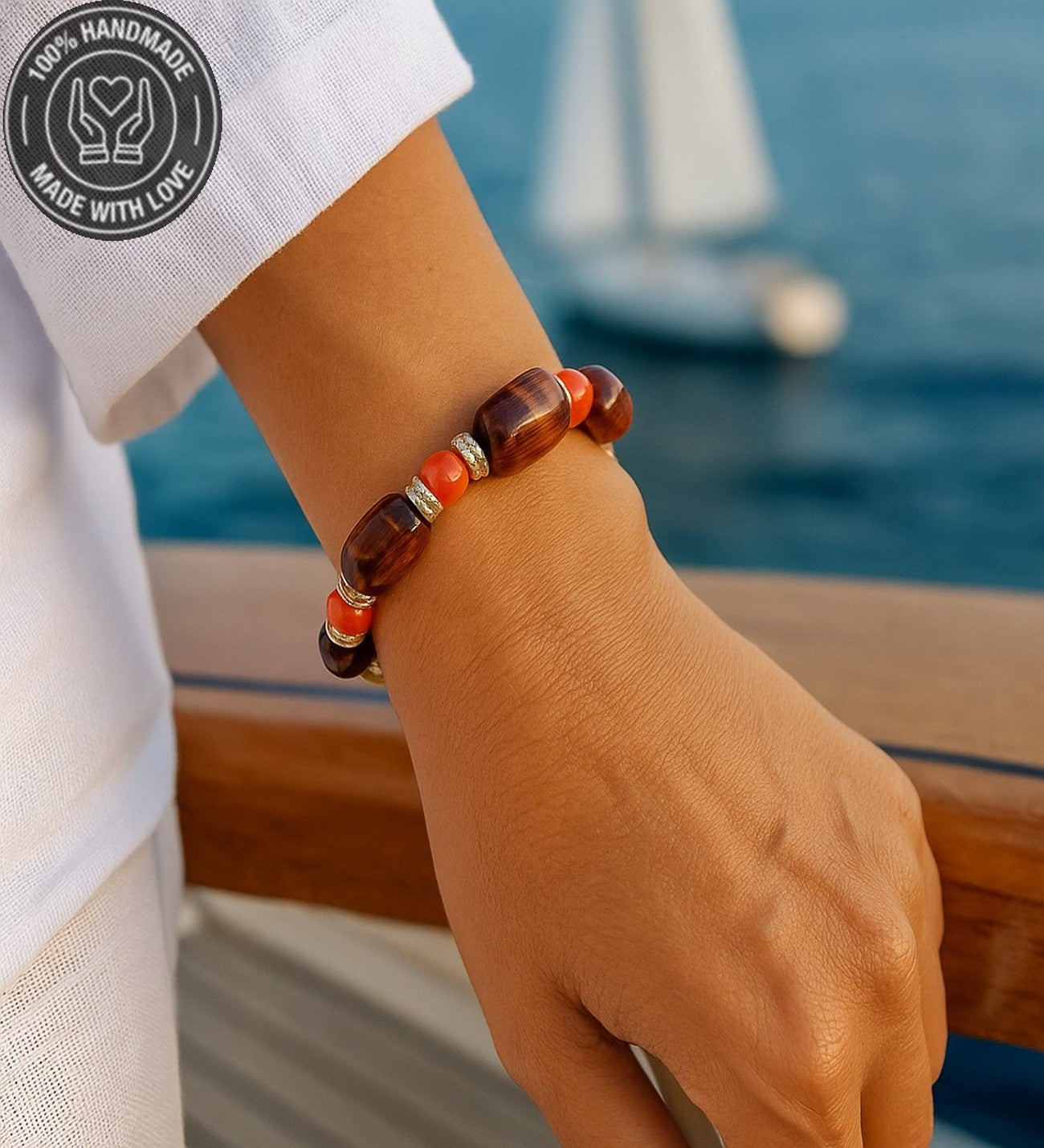 Kaplan Gözü Akik Cesaret Ve Nazardan Koruma Bilekliği