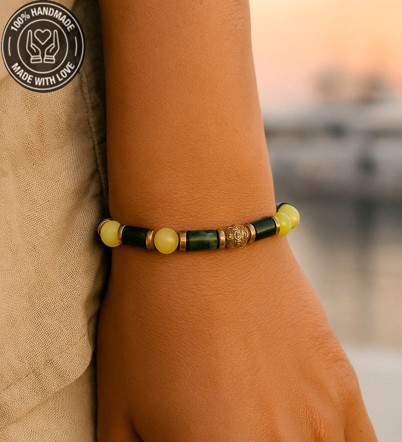 Ceyt Hematit Denge, Güç Ve Nazardan Korunma Bilekliği