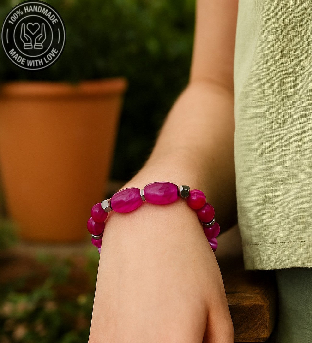 Akik Hematit Bileklik