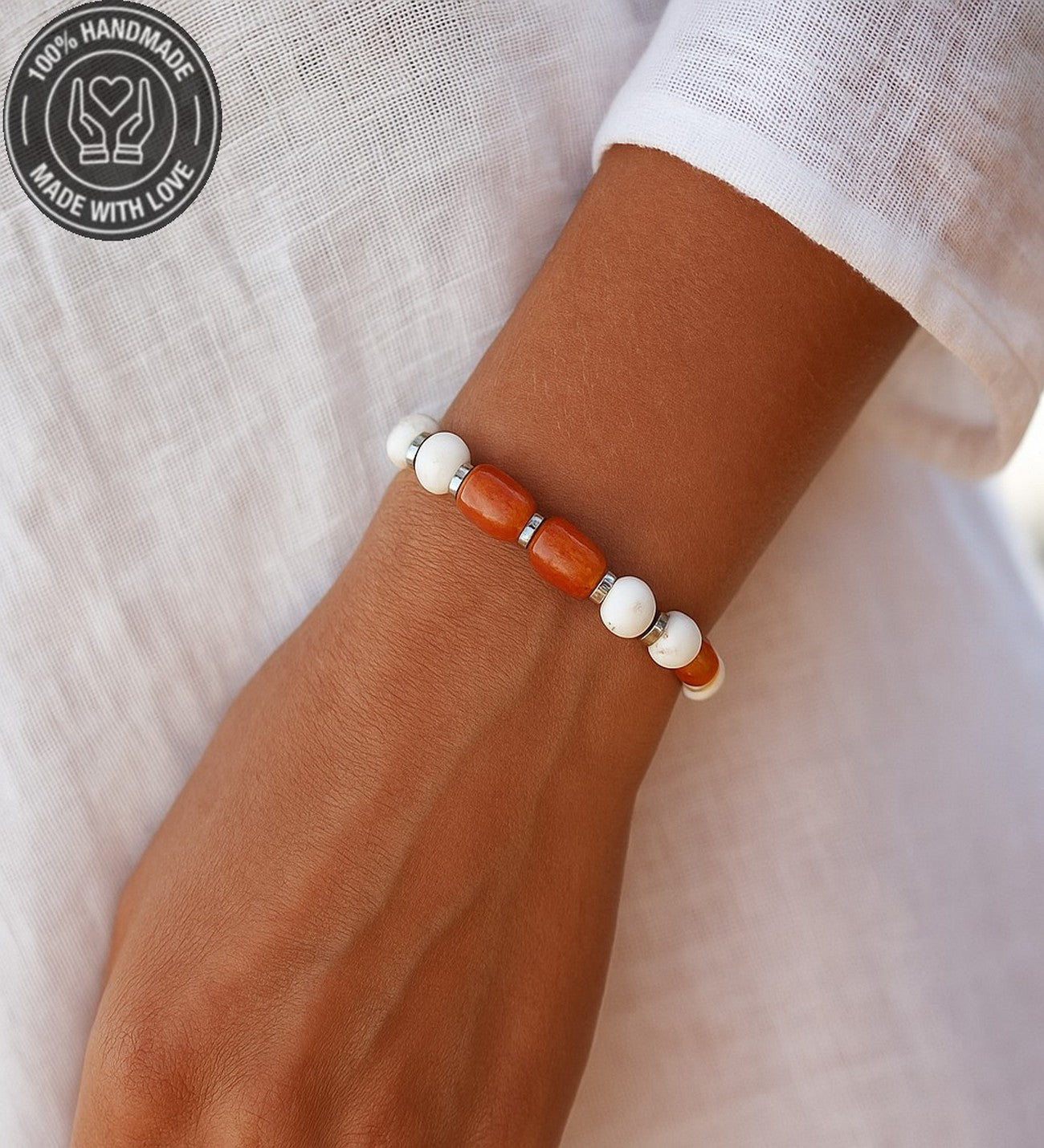 Havlit Akik Hematit Denge Güç Ve Nazardan Korunma Bilekliği