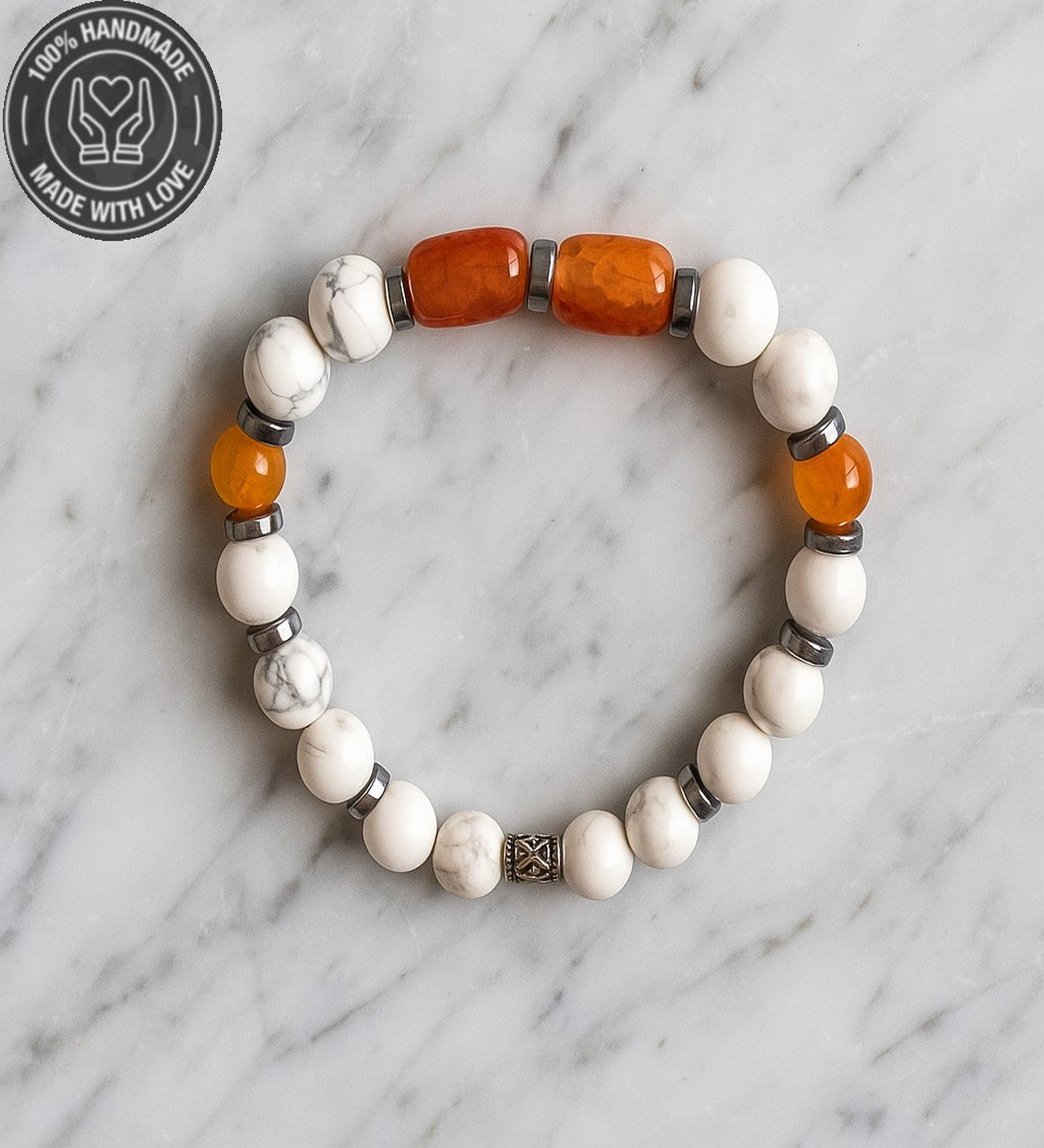 Havlit Akik Hematit Denge Güç Ve Nazardan Korunma Bilekliği