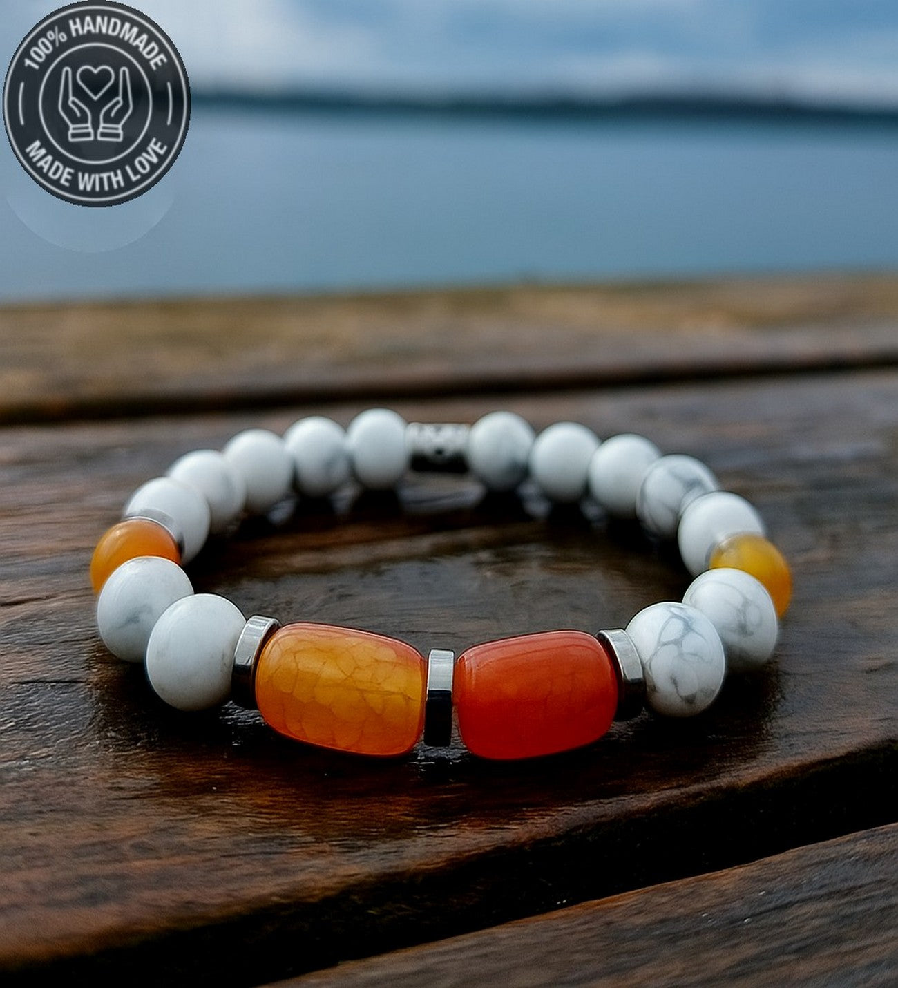 Havlit Akik Hematit Denge Güç Ve Nazardan Korunma Bilekliği