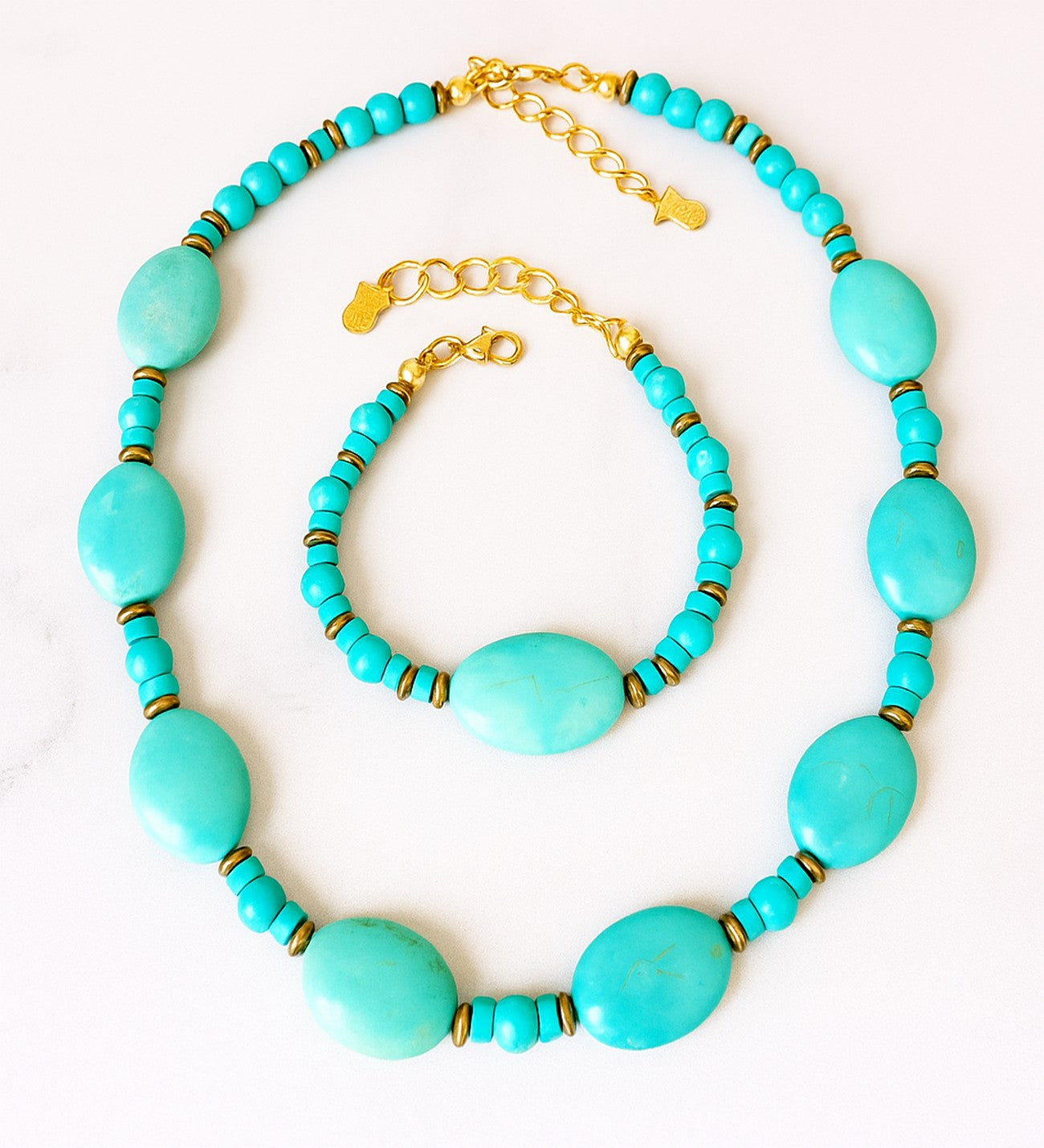 Turkuaz Nazardan Korunma Ve Şifa Kolye Bileklik Seti