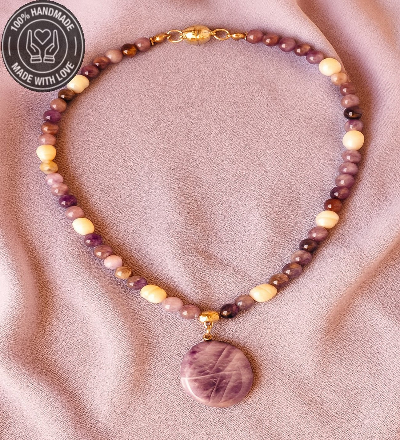 Elit Serisi Ametist Inci Ruhsal Arınma Depresyon Azaltma Ve Iç Huzur Kolyesi