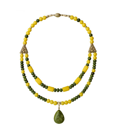 Peridot Jasper Stres Kalkanı Denge Kolyesi
