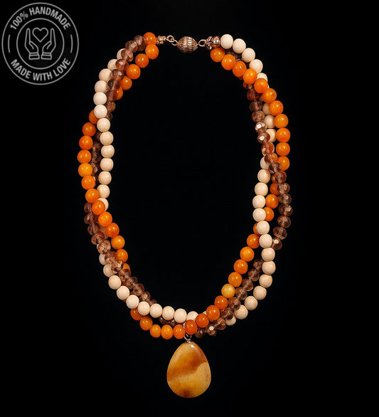 Akik Havlit Kristal Nazardan Ve Stresten Korunma Kolyesi