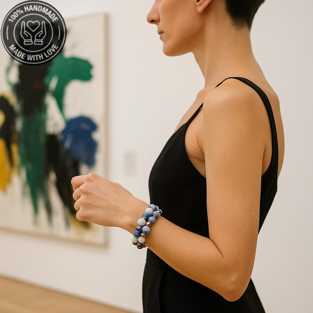 Akik Iki Sıralı Negatif Enerji Ve Nazar Koruması Bileklik