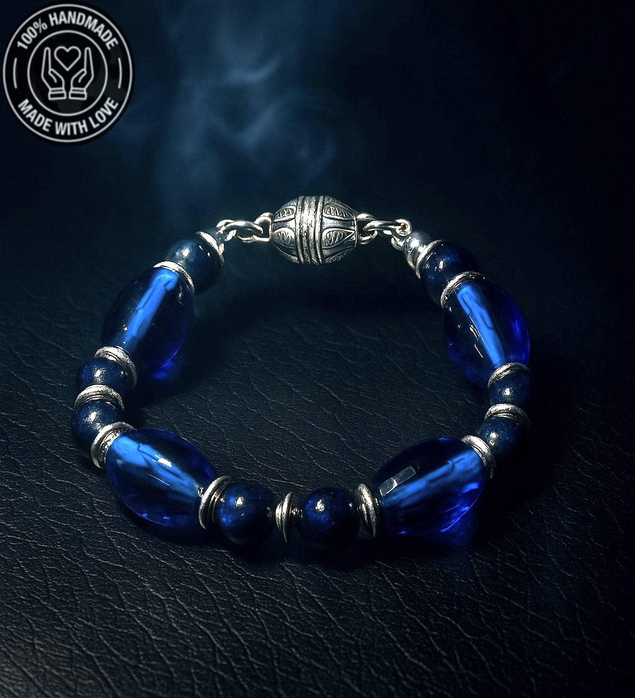 Lacivert Kaplan Gözü Lacivert Kuvars Odaklanma Ve Nazar Karşıtı Bileklik