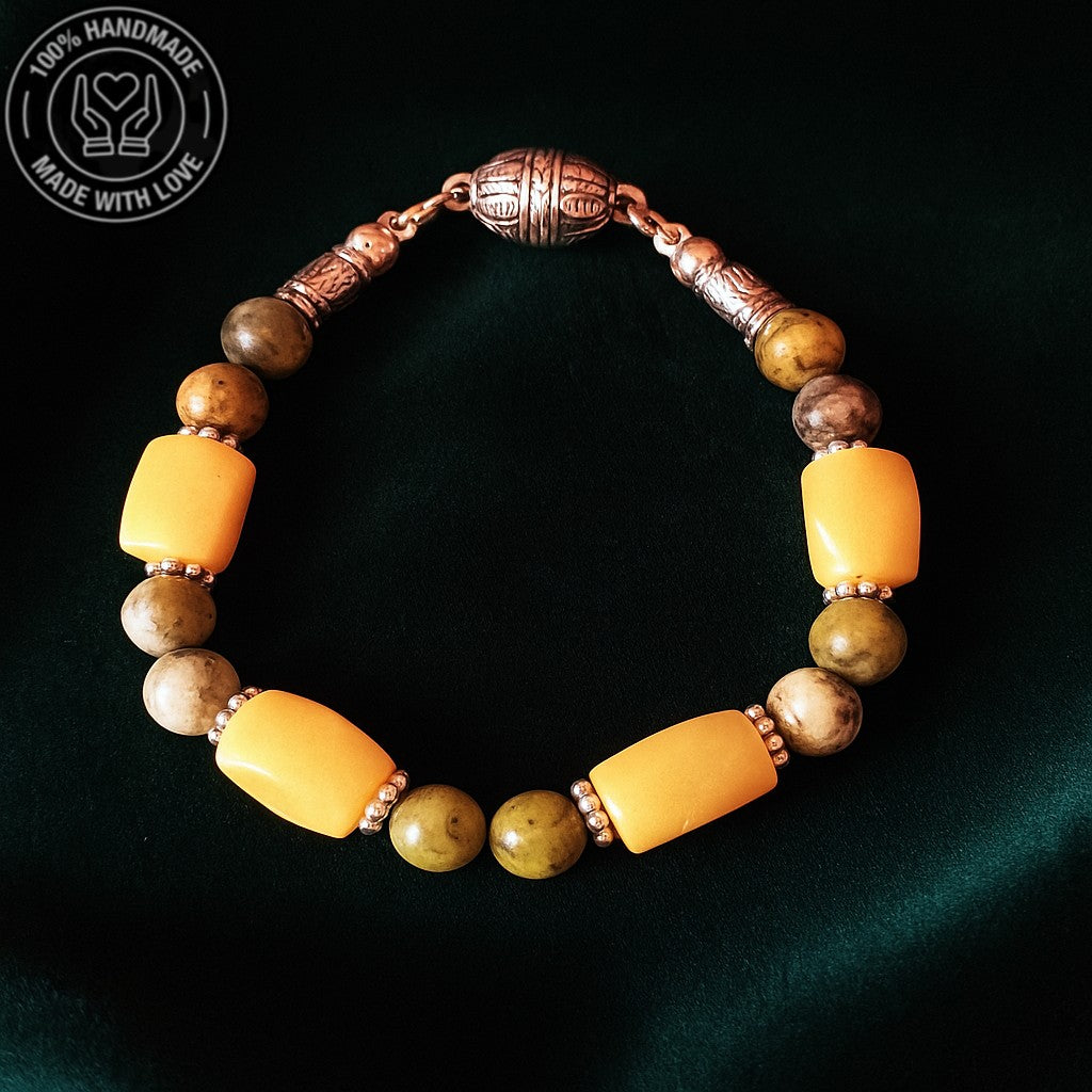 Zebercet (PERİDOT) Negatif Enerji Kalkanı Bileklik