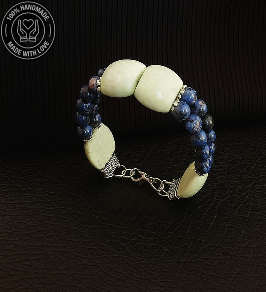 Jasper 2 Sıralı Güç Ve Cesaret Bilekliği