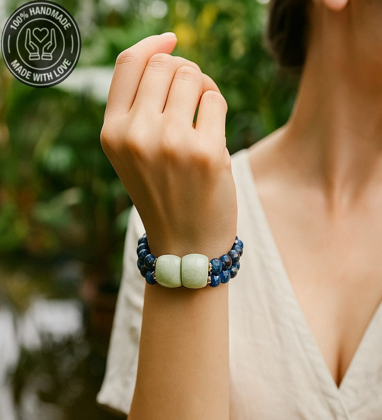 Jasper 2 Sıralı Güç Ve Cesaret Bilekliği