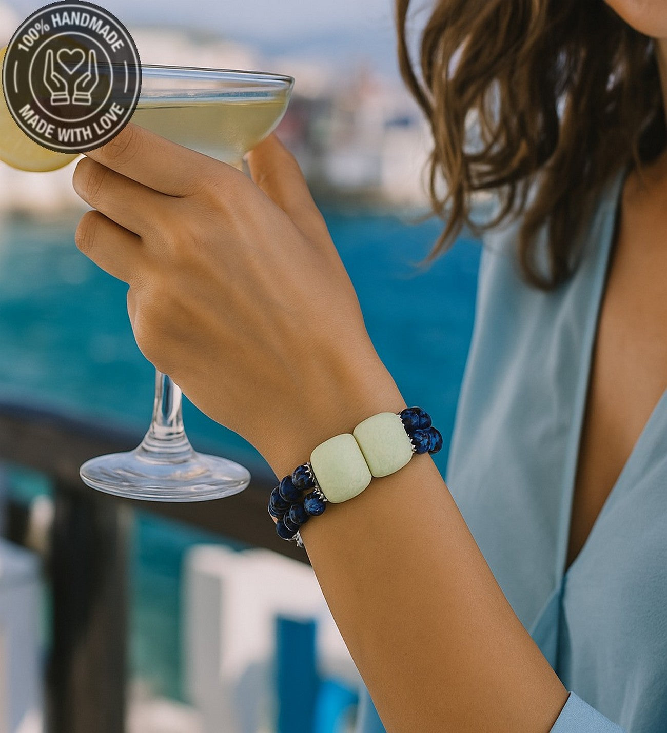 Jasper 2 Sıralı Güç Ve Cesaret Bilekliği