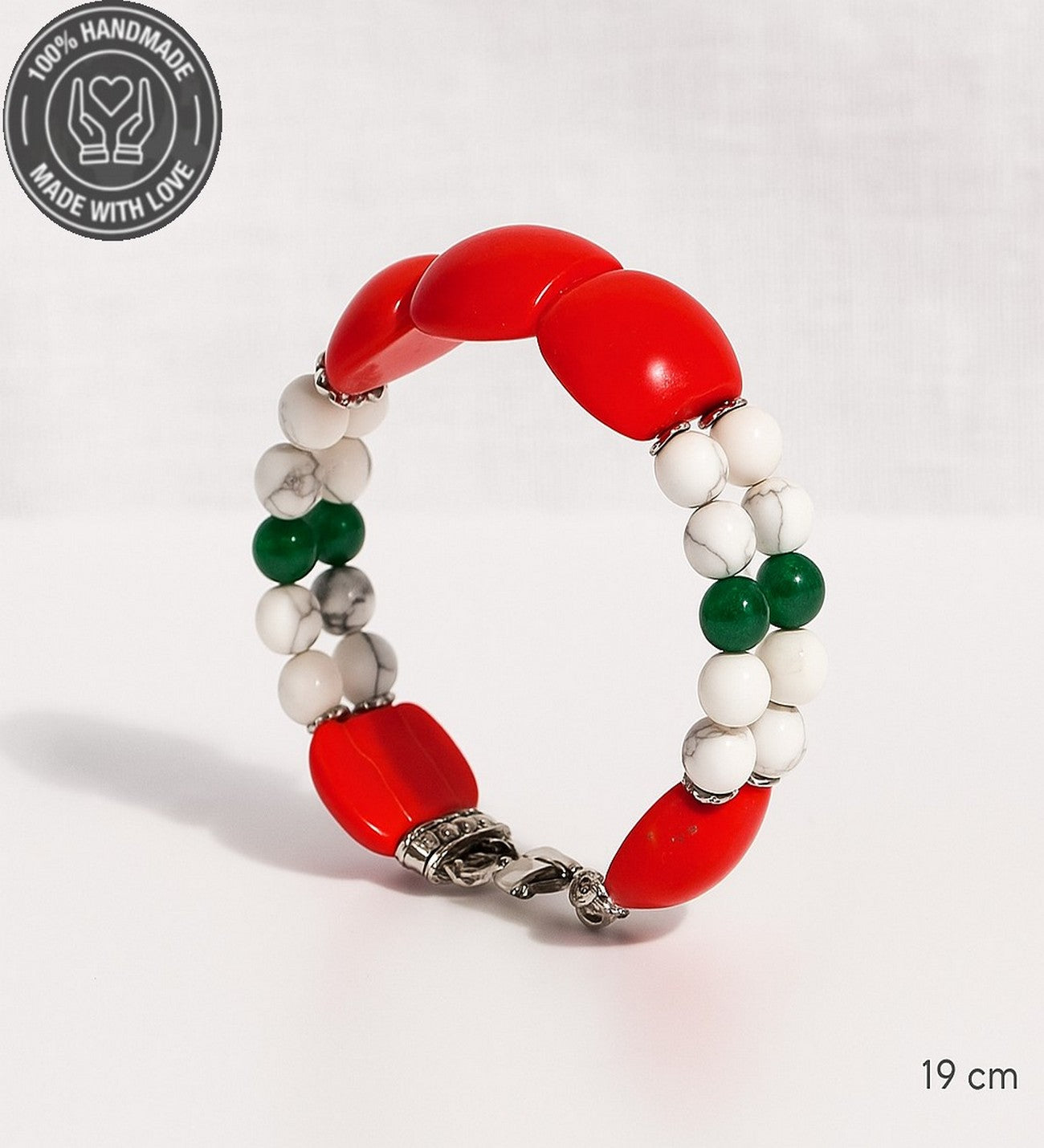 2 Sıralı Jasper Akik Havlit Nazardan Koruma Zihinsel Berraklık Ve Sakinlik Bilekliği