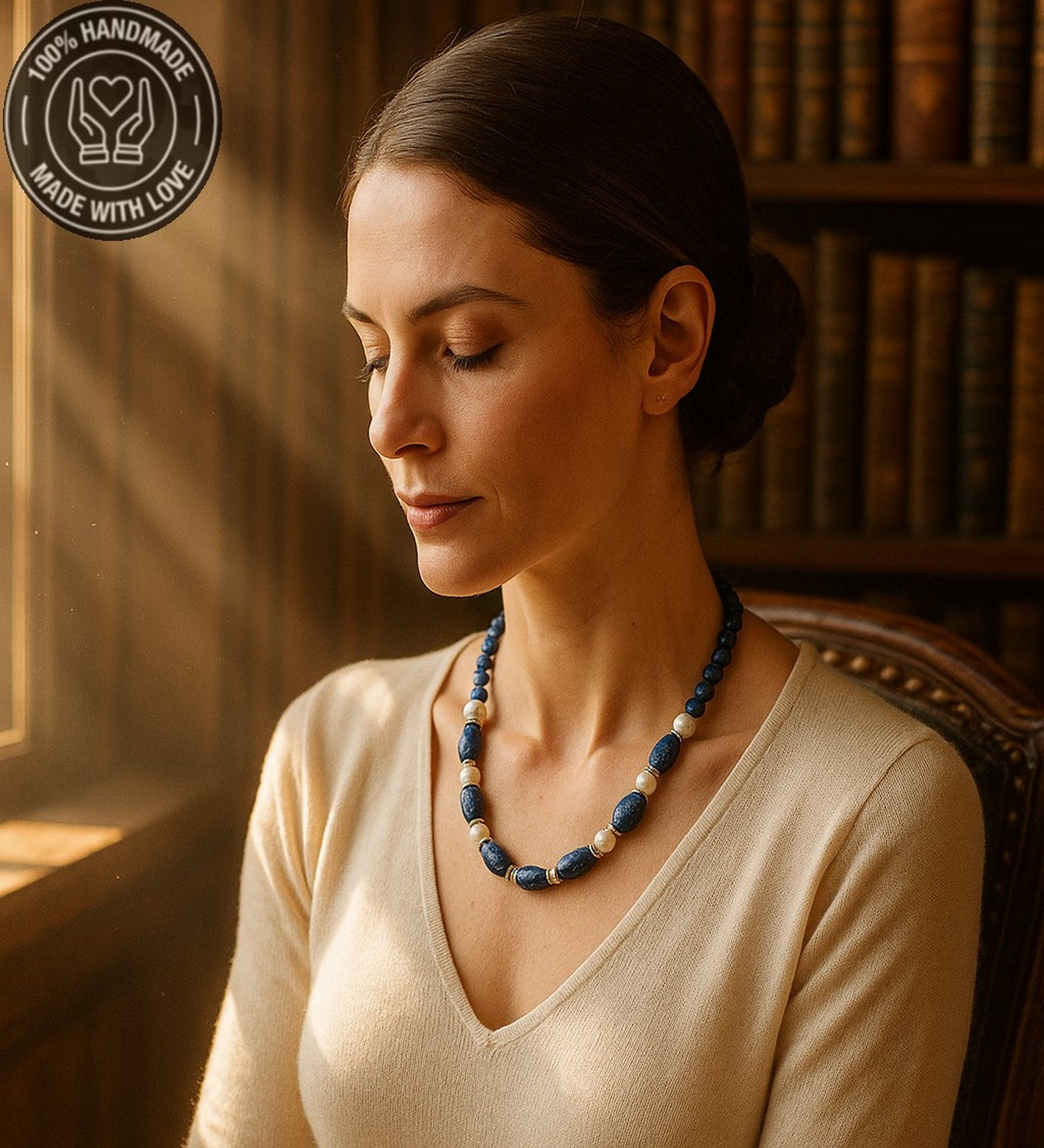 Lapis Inci Bilgelik, Sezgi Ve Ruhsal Aydınlanma Elit Kolye