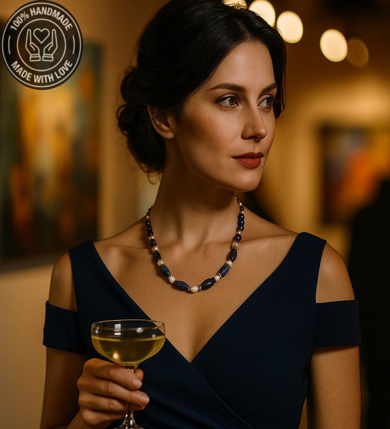 Lapis Inci Bilgelik, Sezgi Ve Ruhsal Aydınlanma Elit Kolye