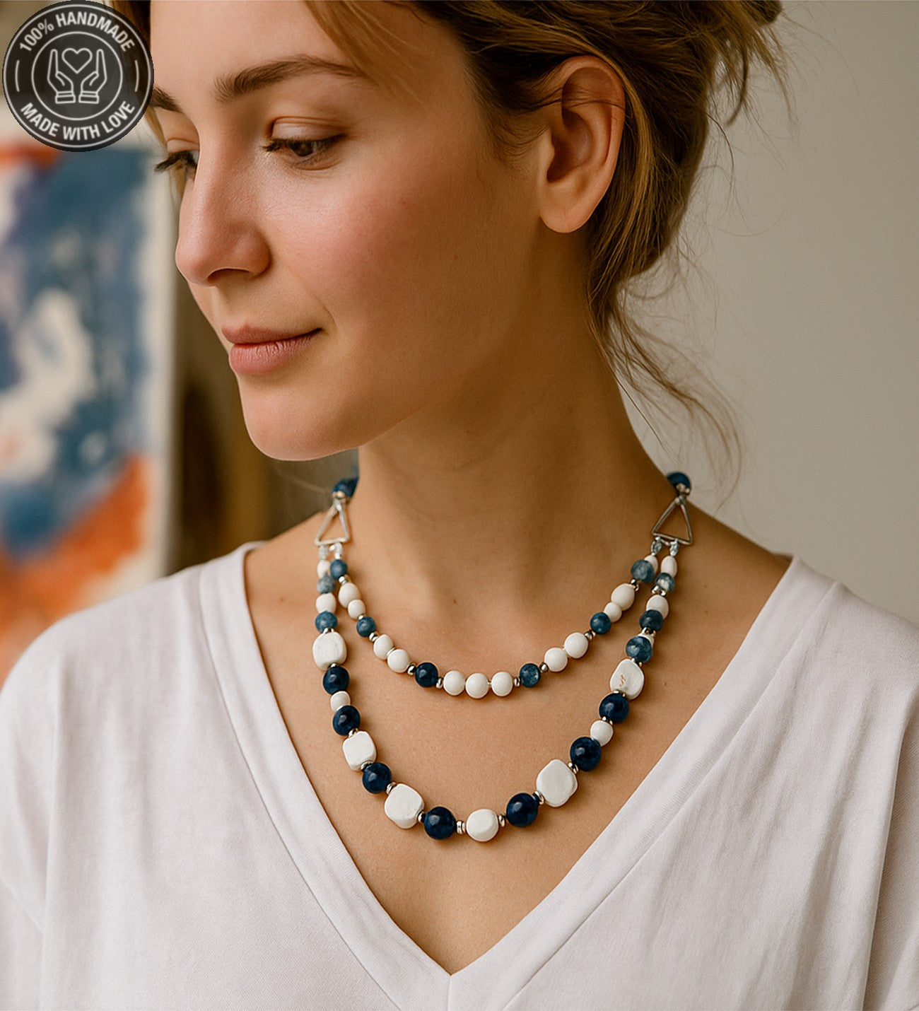 Havlit Kuvars Konsantrasyon Huzur Ve Zihinsel Berraklık Kolye