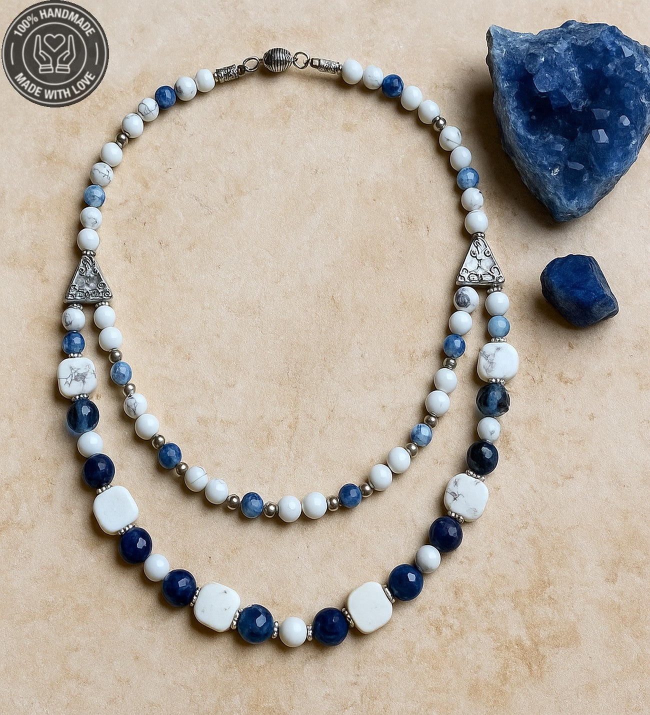 Havlit Kuvars Konsantrasyon Huzur Ve Zihinsel Berraklık Kolye