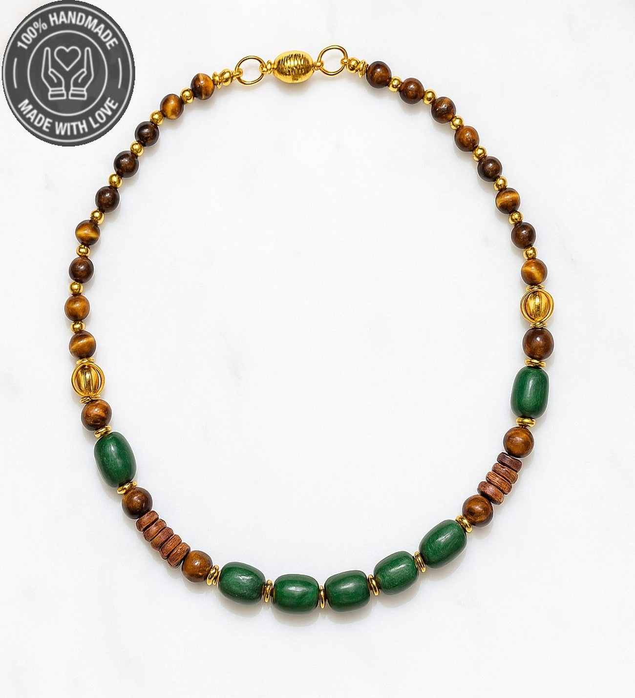 Kaplan gözü Ceyt Cesaret Ve Nazardan Korunma Kolyesi