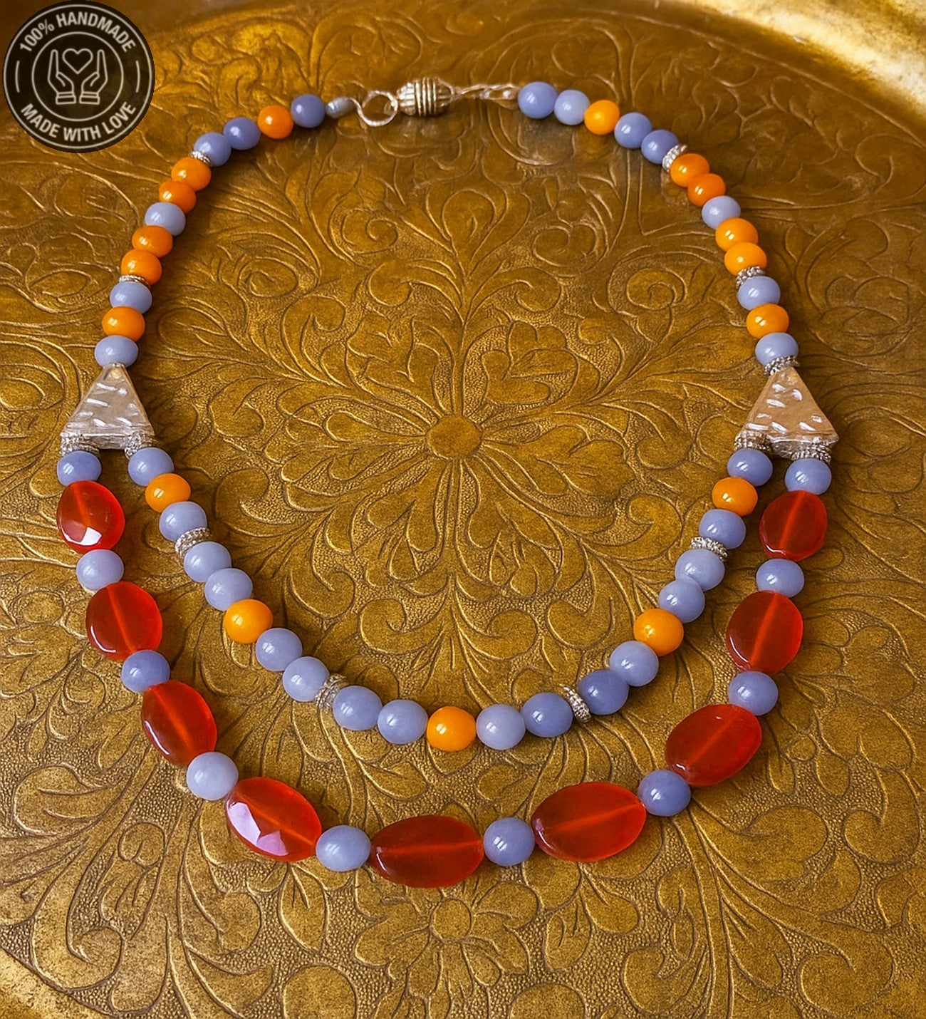 Kuvars Ceyt 2 Sıralı Huzur, Denge Ve Pozitif Enerji Kolyesi